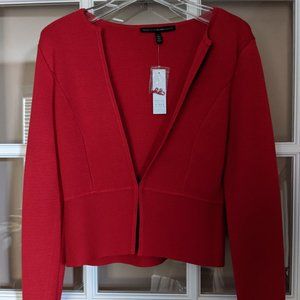 WHBM MILANO CROP SWEATER JACKET- NWT